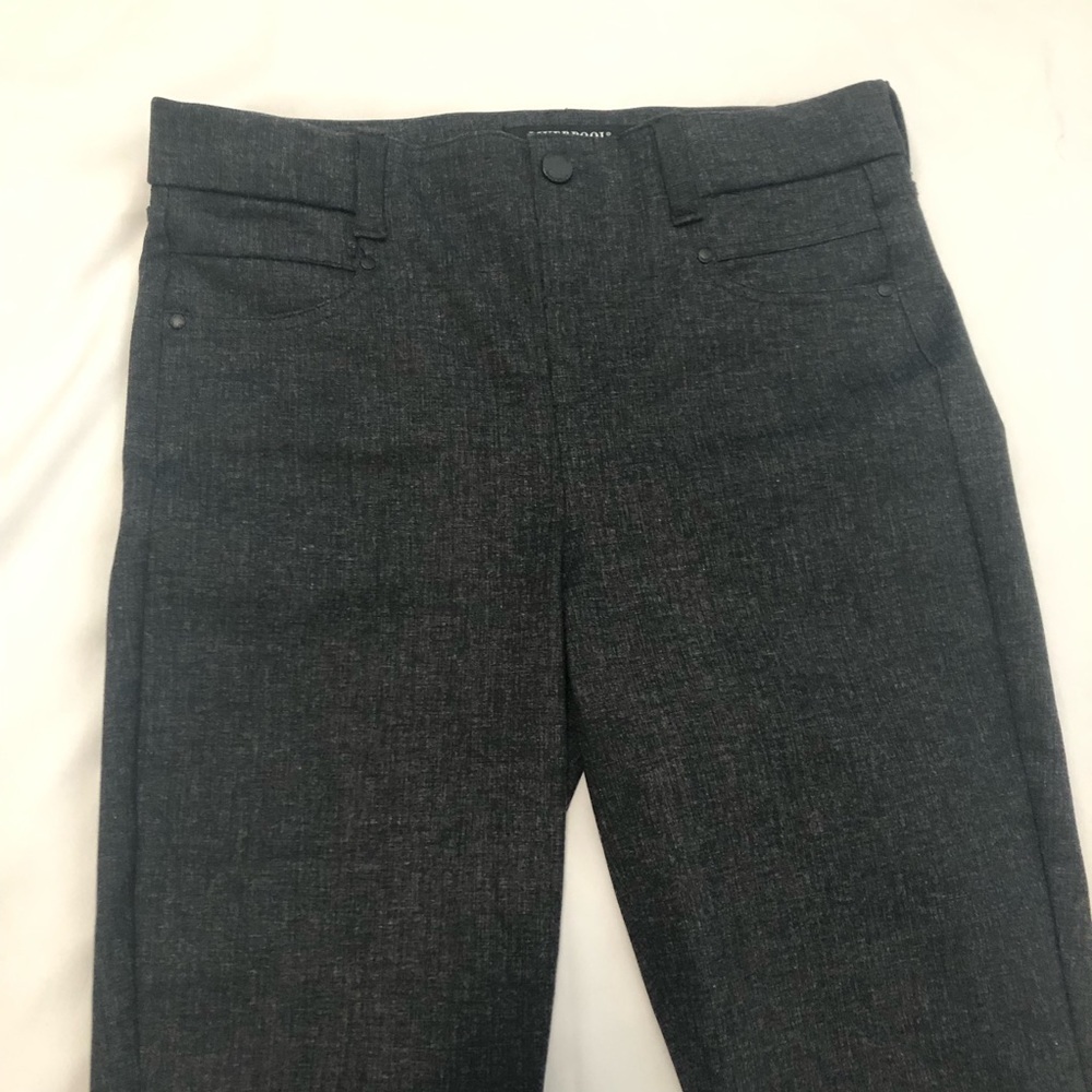 Liverpool Los Angeles Pull-On Charcoal Gray Tweed Dress Pants Size 6; Waist 28